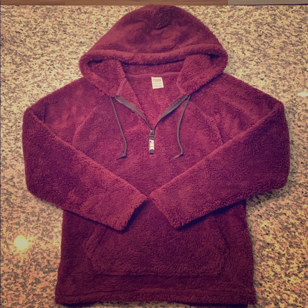 Great  condition Victoria's secret PINK XS sherpa hoodie